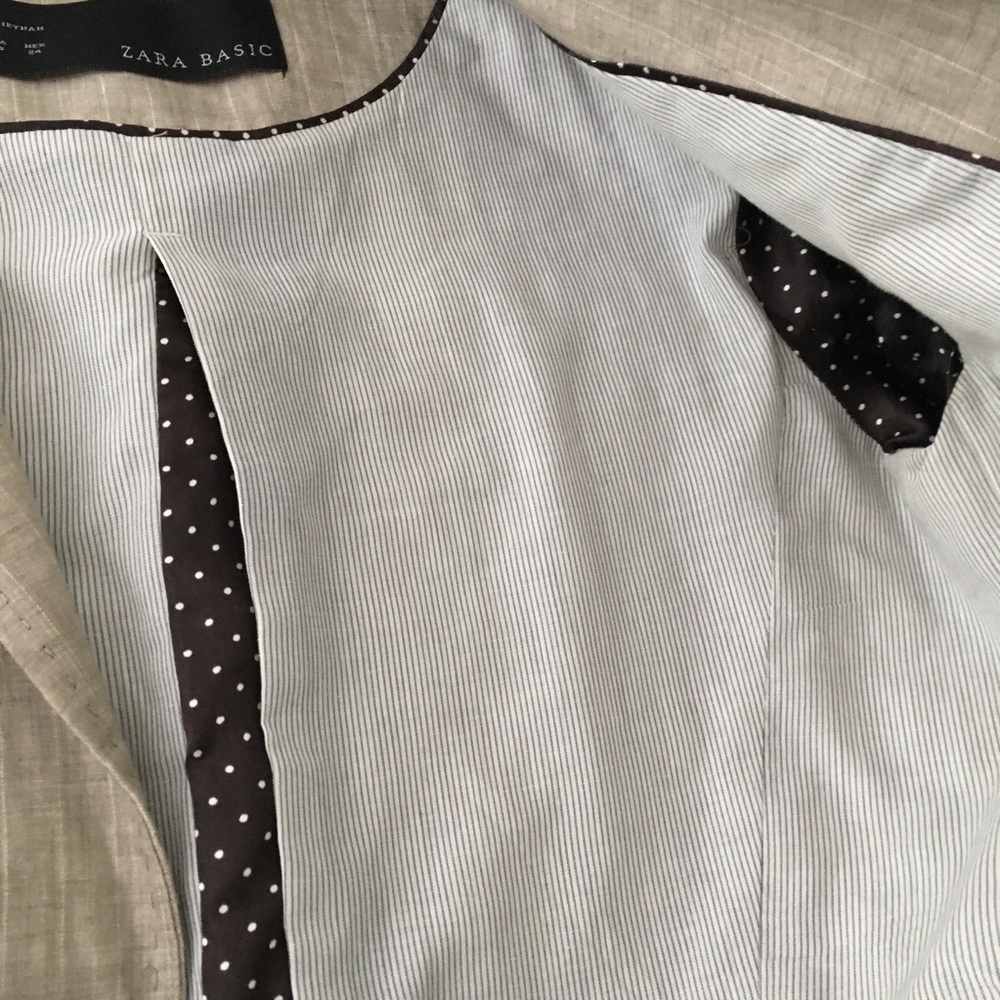 Zara Basic Beige Blazer - image 6